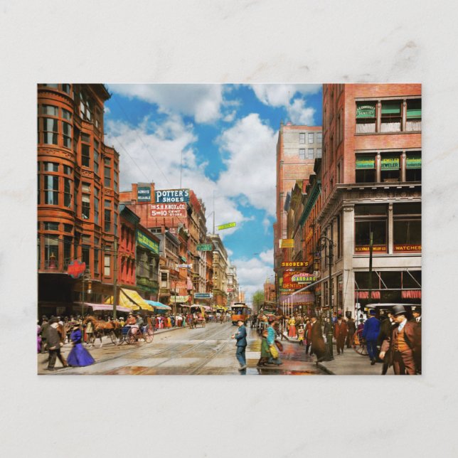 City - Cincinnati, OH - Dentist Street 1907 Postcard (Front)