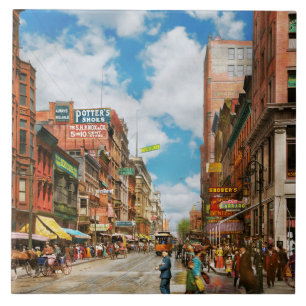 City - Cincinnati, OH - Dentist Street 1907 Tile