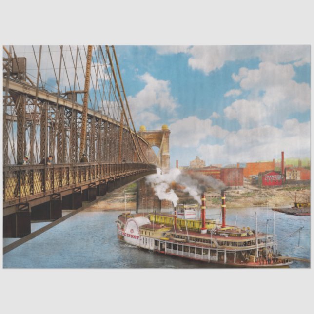 City - Cincinnati, OH  The City of Cincinnati 1906 Tissue Paper (Front)