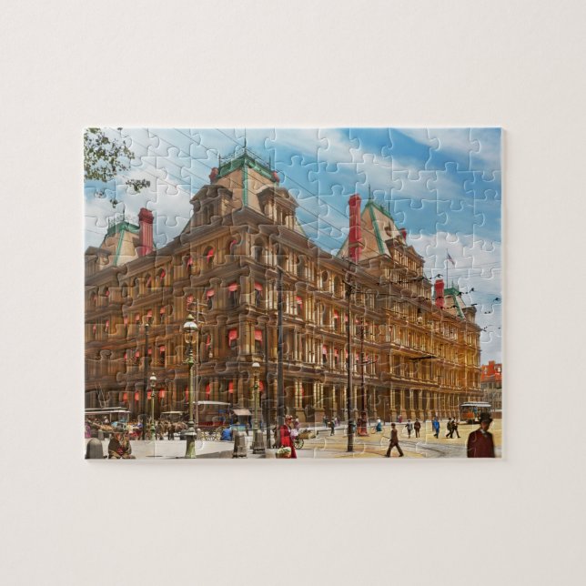 City - Cincinnati, OH - The Federal Building 1901 Jigsaw Puzzle (Horizontal)