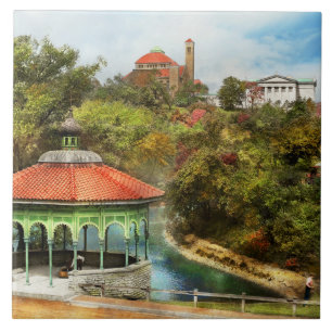 City Cincinnati OH - The Spring House Gazebo 1910 Tile