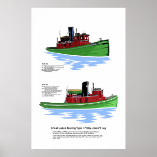 City-class Great Lakes tug Poster