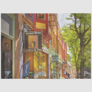 City - Corning NY - Market Street Coffee & Tea Tissue Paper