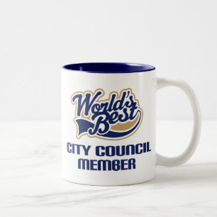 City Council Member Gift (Worlds Best) Two-Tone Coffee Mug