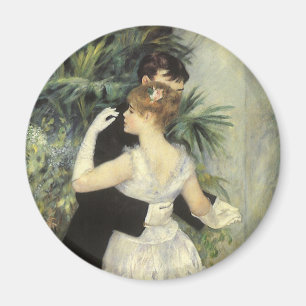 City Dance by Pierre Renoir, Vintage Fine Art Magnet