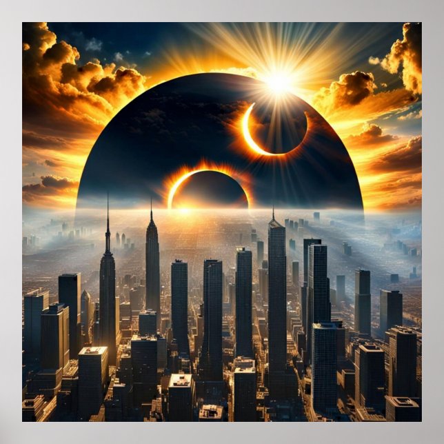 City Eclipse 2024 Poster (City eclipse poster)