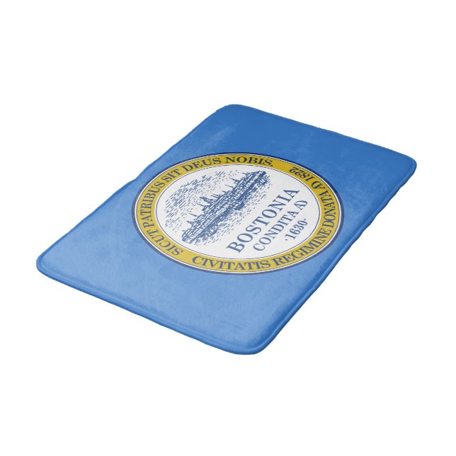 City Flag of Boston (Massachusetts) Bath Mat (Angled)