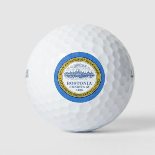 City Flag of Boston (Massachusetts) Golf Balls