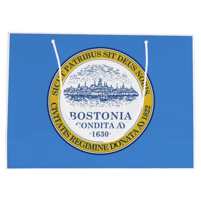 City Flag of Boston (Massachusetts) Large Gift Bag (Back)