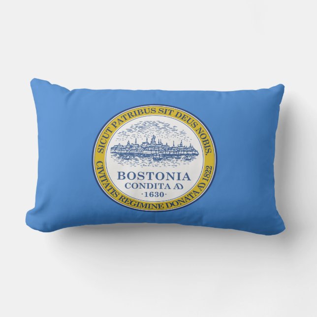 City Flag of Boston (Massachusetts) Lumbar Cushion (Front)