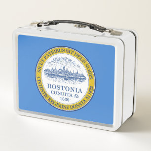 City Flag of Boston (Massachusetts) Metal Lunch Box