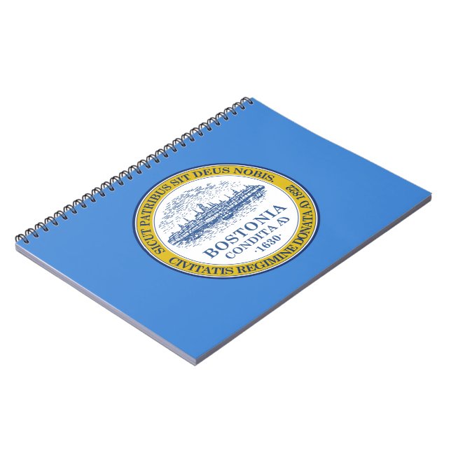 City Flag of Boston (Massachusetts) Notebook (Left Side)