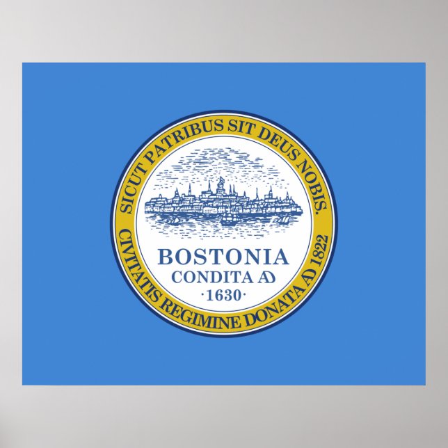 City Flag of Boston (Massachusetts) Poster (Front)