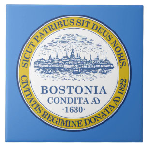 City Flag of Boston (Massachusetts) Tile
