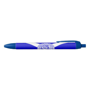 City Flag of Charlotte (North Carolina) Blue Ink Pen