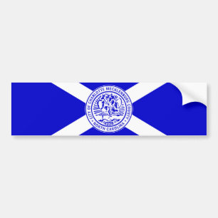 City Flag of Charlotte (North Carolina) Bumper Sticker