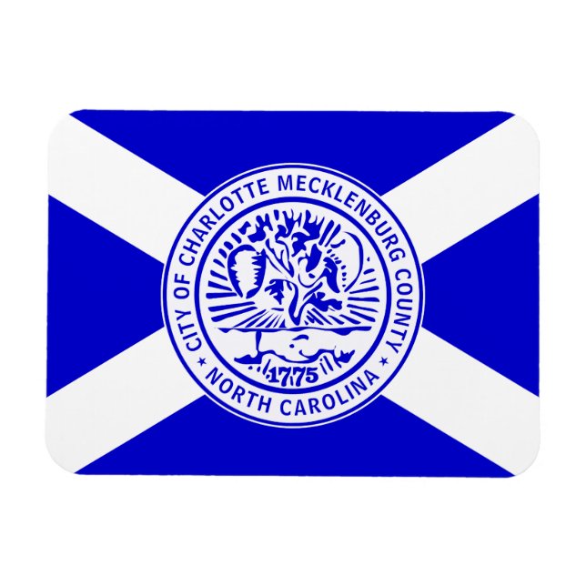 City Flag of Charlotte (North Carolina) Magnet (Horizontal)