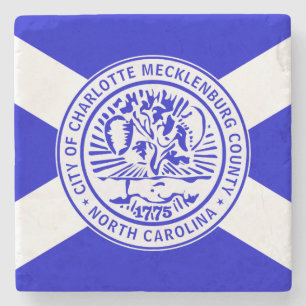 City Flag of Charlotte (North Carolina) Stone Coaster