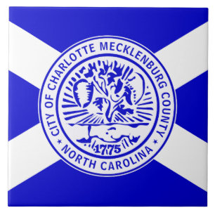 City Flag of Charlotte (North Carolina) Tile