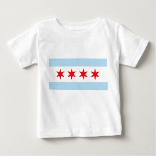 City Flag of Chicago (Illinois) Baby T-Shirt