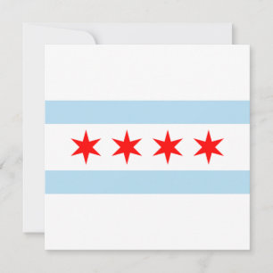 City Flag of Chicago (Illinois) Card