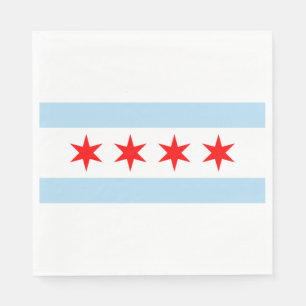 City Flag of Chicago (Illinois) Napkin