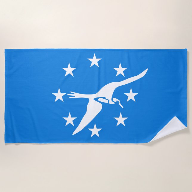 City Flag of Corpus Christi (Texas) Beach Towel (Front)
