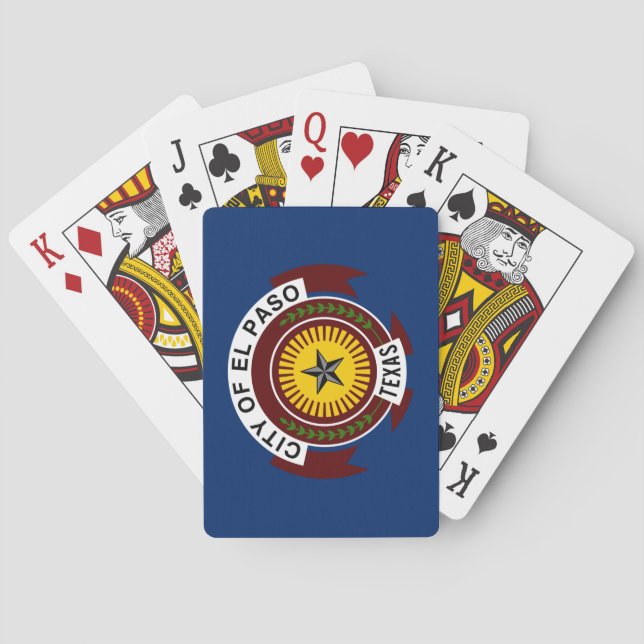 City Flag of El Paso (Texas) Playing Cards (Back)
