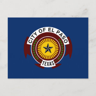 City Flag of El Paso (Texas) Postcard