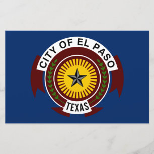 City Flag of El Paso (Texas) Stationery