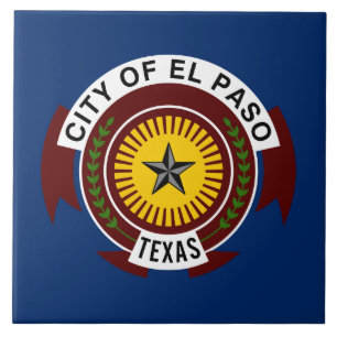 City Flag of El Paso (Texas) Tile