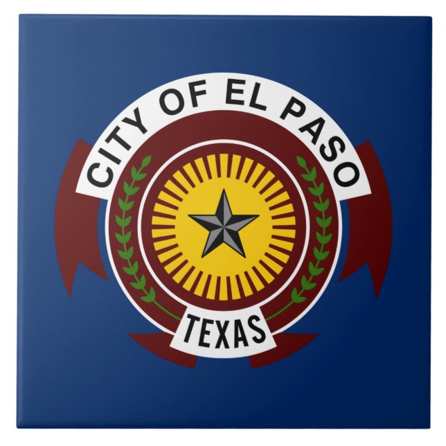 City Flag of El Paso (Texas) Tile (Front)
