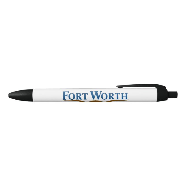 City Flag of Fort Worth (Texas) Black Ink Pen (Top)