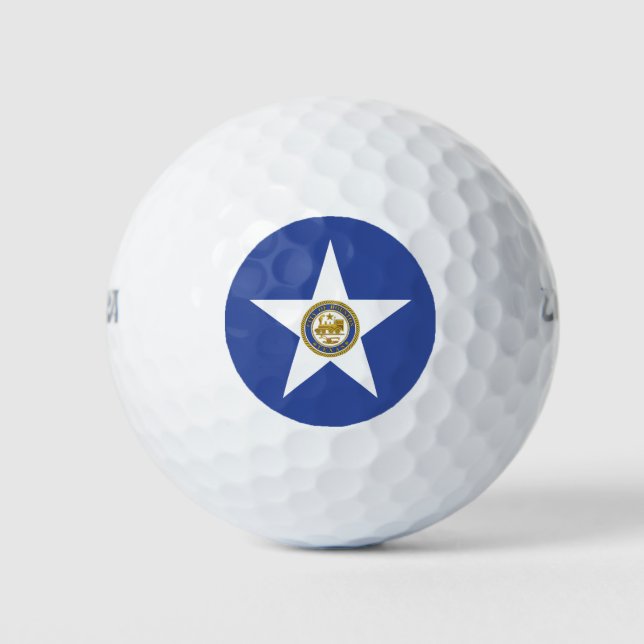 City Flag of Houston (Texas) Golf Balls (Front)