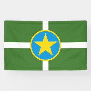 City Flag of Jackson (Mississippi) Banner