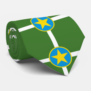 City Flag of Jackson (Mississippi) Tie