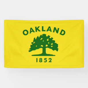 City Flag of Oakland (California) Banner