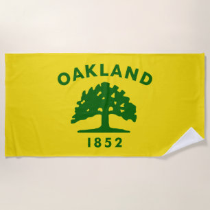 City Flag of Oakland (California) Beach Towel