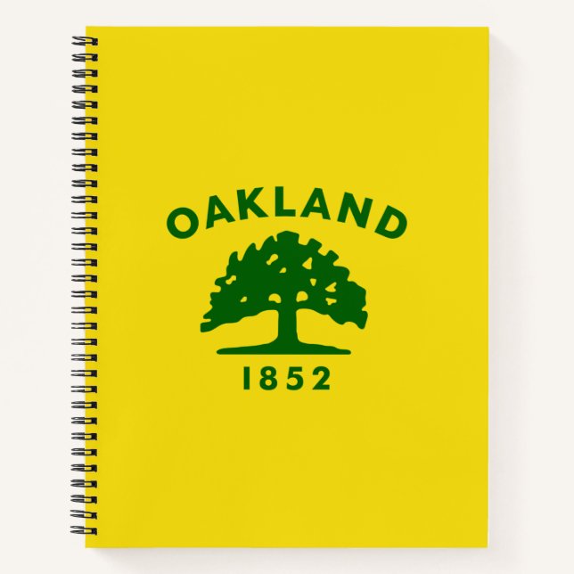 City Flag of Oakland (California) Notebook (Front)