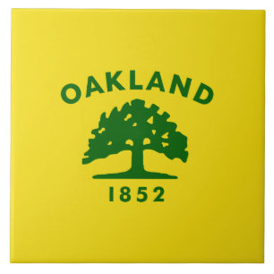 City Flag of Oakland (California) Tile