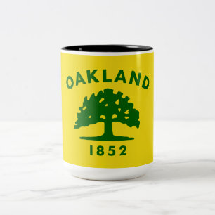 City Flag of Oakland (California) Two-Tone Coffee Mug