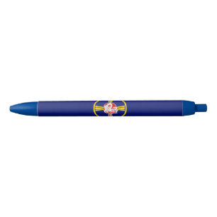 City Flag of Omaha (Nebraska) Blue Ink Pen