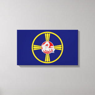 City Flag of Omaha (Nebraska) Canvas Print