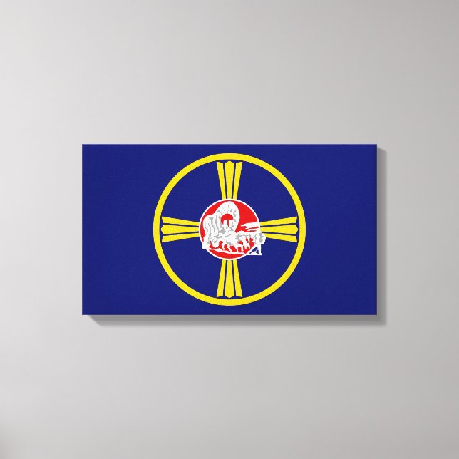 City Flag of Omaha (Nebraska) Canvas Print (Front)