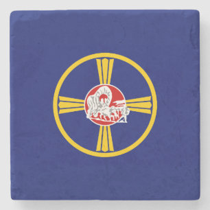 City Flag of Omaha (Nebraska) Stone Coaster