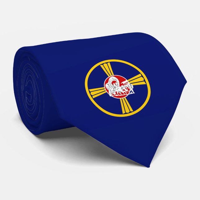 City Flag of Omaha (Nebraska) Tie (Rolled)