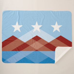 City Flag of Peoria (Arizona) Sherpa Blanket