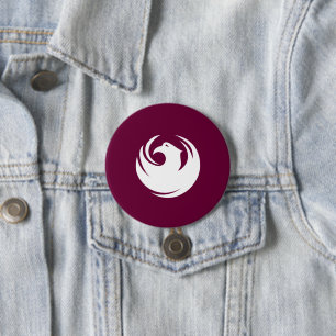 City Flag of Phoenix (Arizona) 7.5 Cm Round Badge