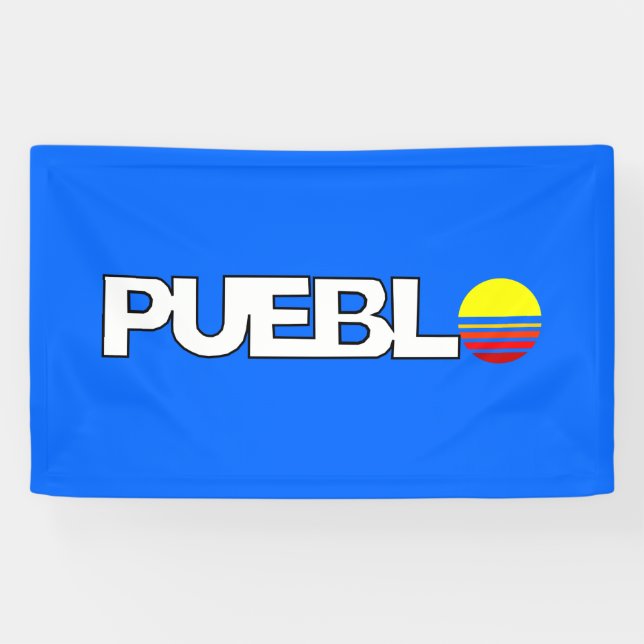 City Flag of Pueblo (Colorado) Banner (Horizontal)