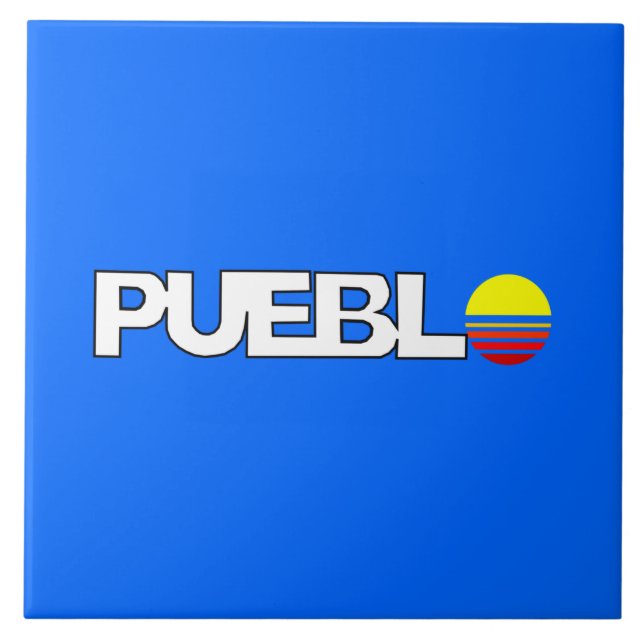City Flag of Pueblo (Colorado) Tile (Front)